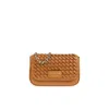 Emporio Armani Shoulder Bag With Decorative Weave In Brown