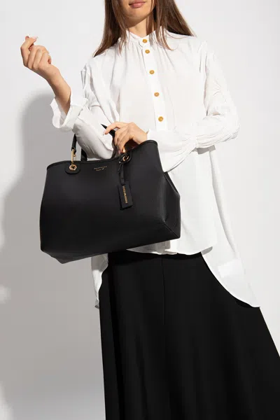 Emporio Armani Myea Medium Medium Tote Bag In Black