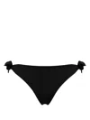 Emporio Armani Side-tie Bikini Bottoms In Black