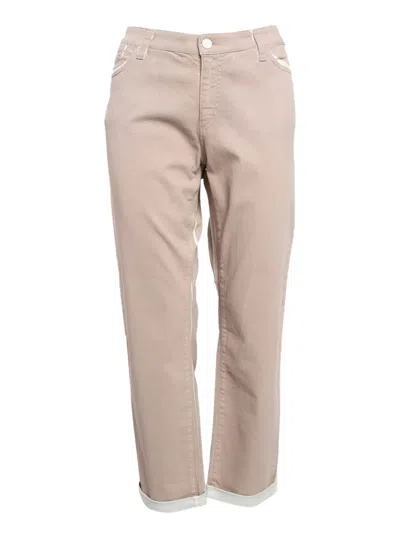 Pre-owned Emporio Armani Side-stripe Jeans In Pink