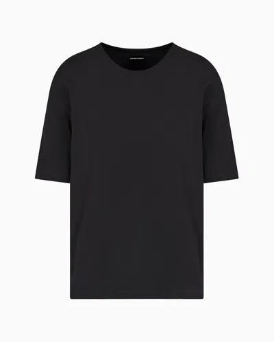 EMPORIO ARMANI ASV SILK-BLEND JERSEY V-NECK T-SHIRT