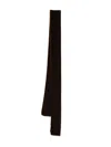 Emporio Armani Luxurious Long Velvet Scarf In Brown