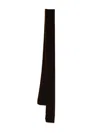 Emporio Armani Luxurious Long Velvet Scarf In Brown