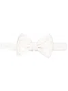 Emporio Armani Silk Bow Tie In Weiss