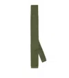 Emporio Armani Silk Crochet Tie In Grey