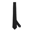 Emporio Armani Silk Geometric Jacquard Tie In Black