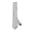 Emporio Armani Silk Jacquard Tie In White