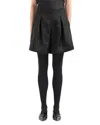 Emporio Armani Silk Organza Shorts In Black