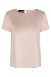 EMPORIO ARMANI EMPORIO ARMANI SILK SATIN T-SHIRT