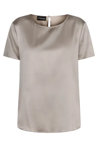 EMPORIO ARMANI SILK SATIN T-SHIRT