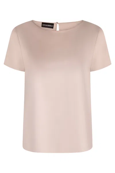 Emporio Armani Short Sleeve T-shirt In Pink