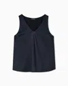 Emporio Armani Silk Satin V-neck Top