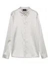 Emporio Armani Silk Shirt Satin Buttoned Cuffs