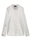 Emporio Armani Silk Shirt Satin Buttoned Cuffs