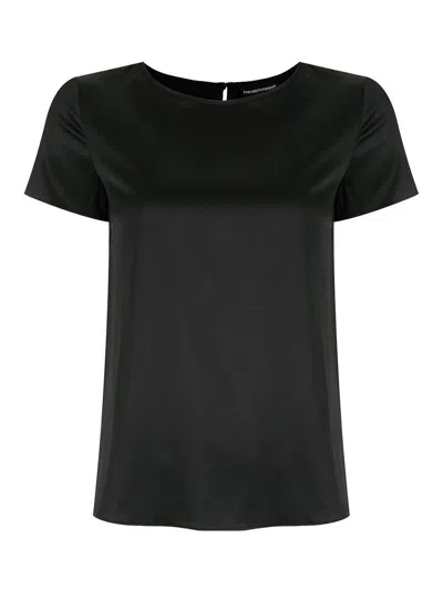 Emporio Armani Short Sleeve Shirt In Blue