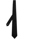 Emporio Armani Silk Tie In Black