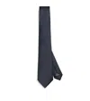 Emporio Armani Silk Tie In Grey