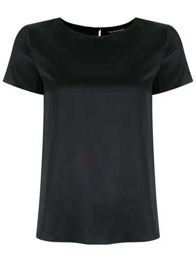 Emporio Armani Short Sleeve Shirt In Blue