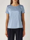 Emporio Armani Top  Woman Color Gnawed Blue In Azzurro Chiaro
