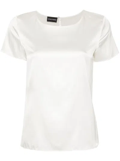 Emporio Armani Brunello Cucinelli Sleeveless Hoodie In White