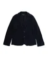 Emporio Armani Single-breasted Blazer In Blue