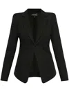 Emporio Armani Single-breasted Blazer In Black