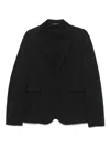 Emporio Armani Single-breasted Blazer In Black