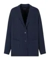 Emporio Armani Single Breasted Blazer In Black