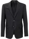 Emporio Armani Single-breasted Blazer In Black