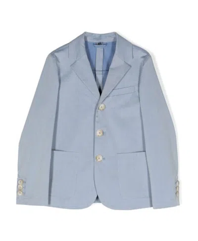 Emporio Armani Single-breasted Blazer In Gray