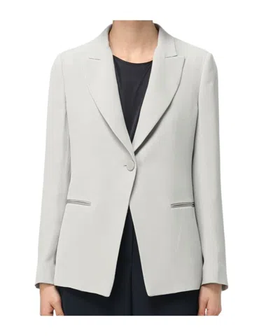 EMPORIO ARMANI EMPORIO ARMANI ICON CHEVRON SINGLE-BREASTED BLAZER