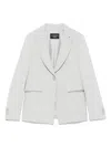 Emporio Armani Tailored Single-breasted Blazer With Rear Vent