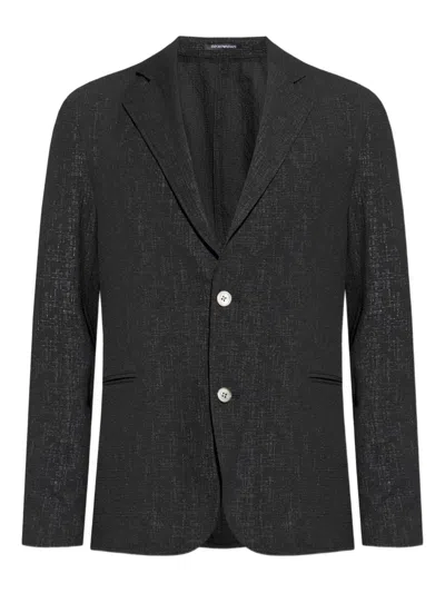 EMPORIO ARMANI SINGLE-BREASTED BLAZER JACKET