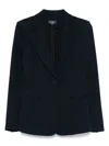 Emporio Armani Single-breasted Blazer Jacket In Black
