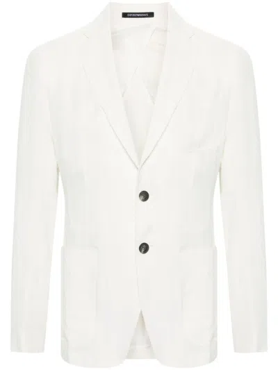 EMPORIO ARMANI SINGLE-BREASTED BLAZER JACKET