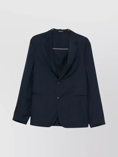 EMPORIO ARMANI SINGLE BREASTED BLAZER NOTCHED LAPELS
