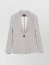 Emporio Armani Single-breasted Blazer With Flap Pockets