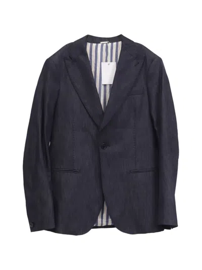 Pre-owned Emporio Armani Single-breasted Button Blazer In Blue