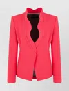 Emporio Armani Ruffled-trim Crêpe Cady Jacket