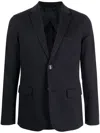 Emporio Armani Tailored Single-breasted Jacket Dart Detailing In Black
