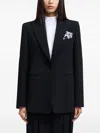 Emporio Armani Tailored Single-breasted Jacket With Notched Lapel In Black
