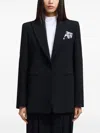 Emporio Armani Tailored Single-breasted Jacket With Notched Lapel In Black