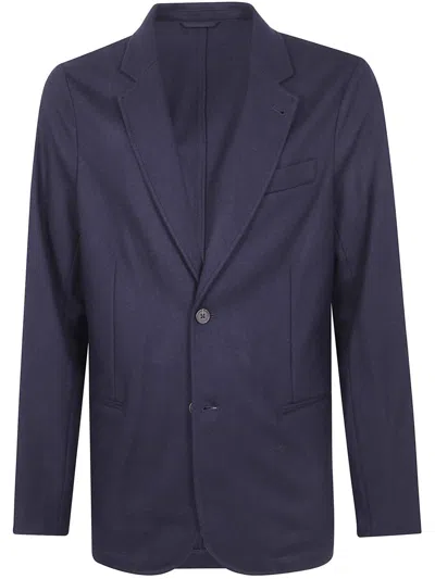 Emporio Armani Single Breasted Jacket Clothing In Blue