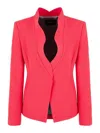 Emporio Armani Single-breasted Jacket In Red