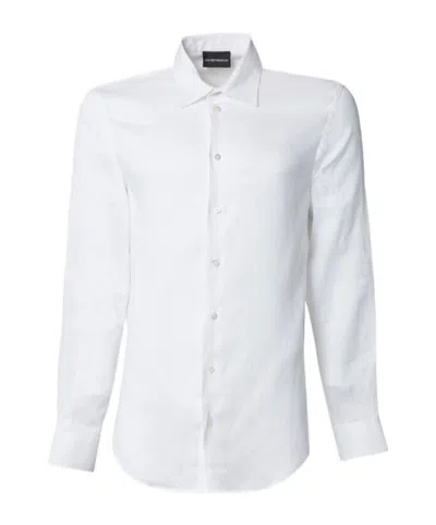 Emporio Armani Single-breasted Shirt In White