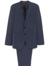 Emporio Armani Single-breasted Slim Suit In Blue