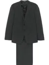 Emporio Armani Single-breasted Slim Suit In Grey