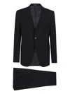 Emporio Armani Rich Brown Tailored Suit In 黑色