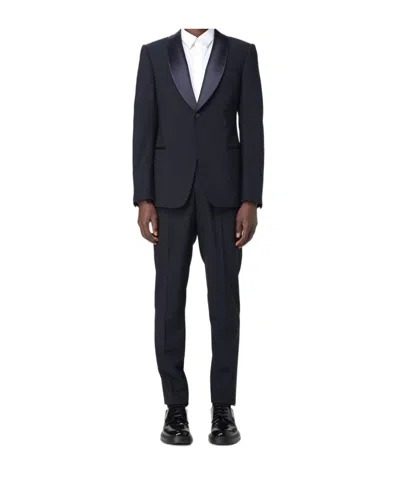 Emporio Armani Single-breasted Suit In Navy