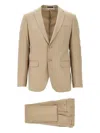 Emporio Armani Single-breasted Suit In Brown
